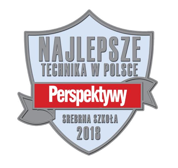 Fundacja Edukacyjna "Perspektywy" potwierdza, że Technikum w Zespole Szkół nr 3 im. Mikołaja Kopernika w Wieluniu jest wśród 300 najlepszych techników w Polsce sklasyfikowanych w Rankingu Liceów i Techników PERSPEKTYWY 2018 i przysługuje mu tytuł "Srebrnej Szkoły 2018".